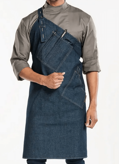Delantal Skew Blue Denim